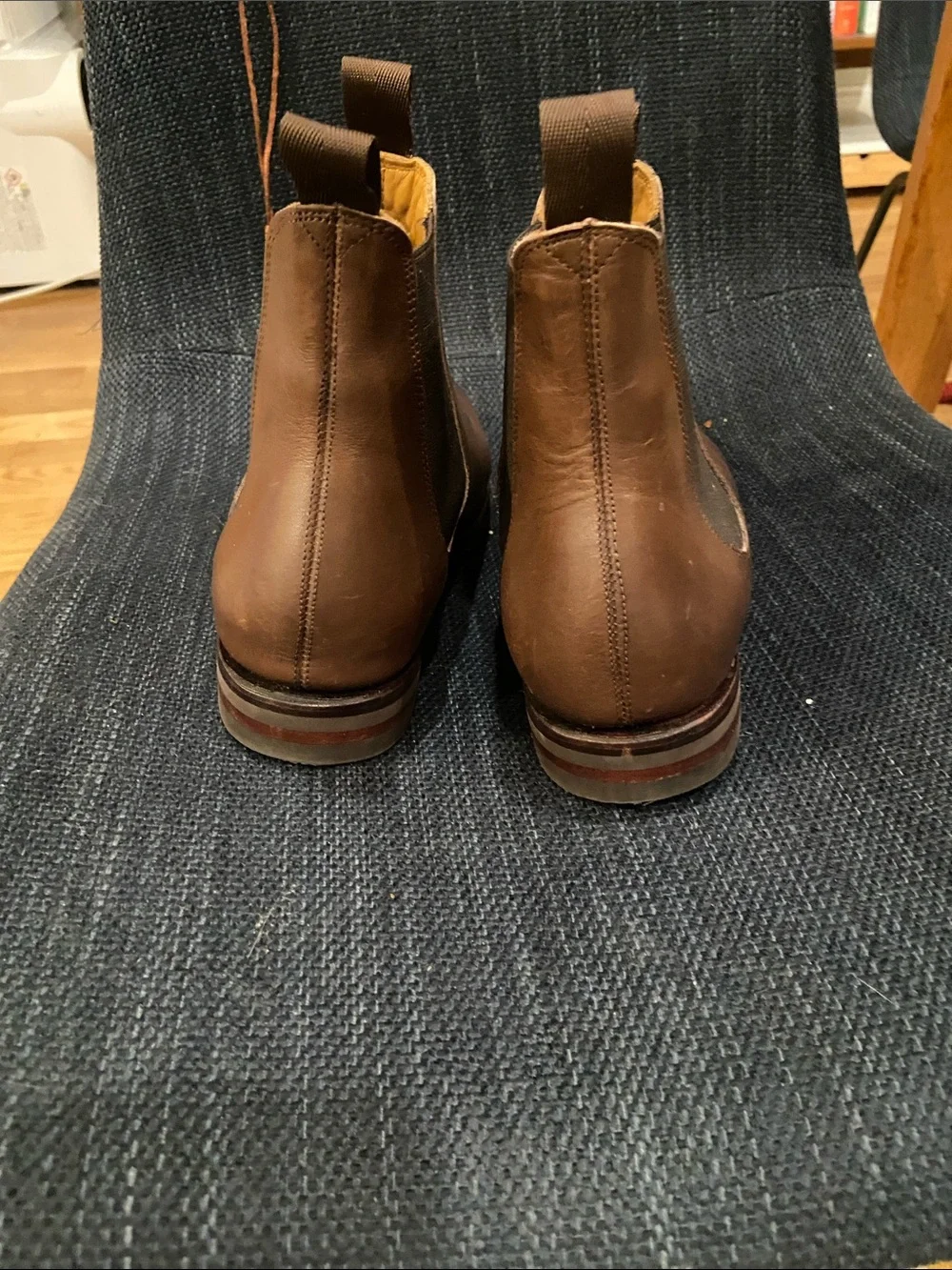 Meermin Brown Leather Chukka Chelsea Boots